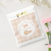 Little cutie Pie 1e verjaardag gingham Dank je wel Bedankzakje (Gezegeld)