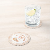 Little cutie Pie 1e verjaardag gingham Kartonnen Onderzetters (Insitu)