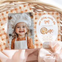 Little Cutie Pie 1st Birthday bloemenfoto