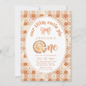 Little Cutie Pie 1st Birthday floral Kaart (Voorkant)