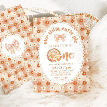 Little Cutie Pie 1st Birthday floral