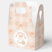 Little cutie Pie 2e verjaardag gingham Dank je wel Bedankdoosjes (Geopend)
