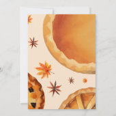 Little Cutie Pie Autumn Baby shower Kaart (Achterkant)