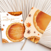 Little Cutie Pie Autumn Baby shower Kaart