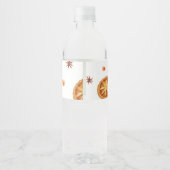 Little Cutie Pie Autumn Baby shower Waterfles Etiket (Achterkant)