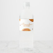 Little Cutie Pie Autumn Baby shower Waterfles Etiket (Voorkant)