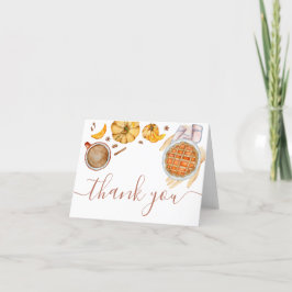 Little Cutie Pie Baby shower Bedankkaart