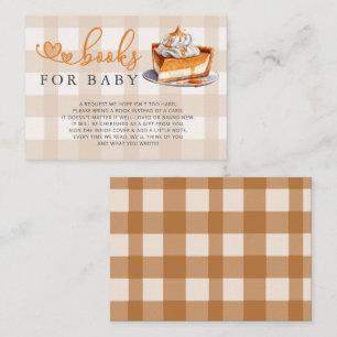 Little Cutie Pie Baby shower Boek Verzoek Informatiekaartje
