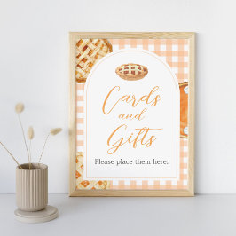 Little Cutie Pie Baby Shower Cards and Gifts Sign Poster