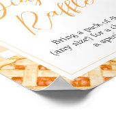 Little Cutie Pie Baby Shower Diaper Raffle Sign Poster (Hoek)