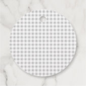 Little cutie pie baby shower Grey Bedankt Bedankjes Labels (Achterkant)