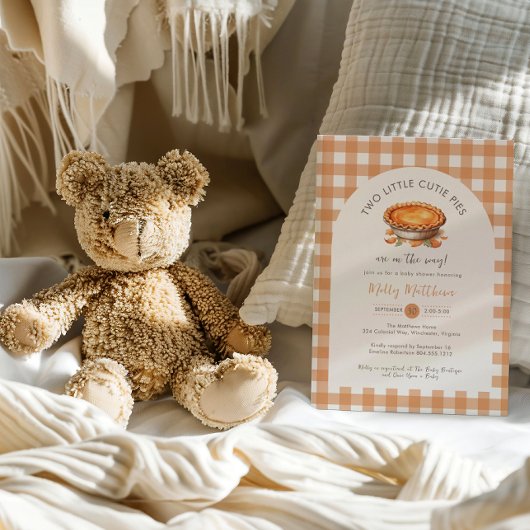 Little Cutie Pie Baby shower Invitation Briefkaart
