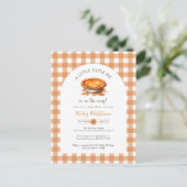 Little Cutie Pie Baby shower Invitation Briefkaart (Staand voorkant)