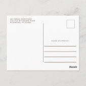 Little Cutie Pie Baby shower Invitation Briefkaart (Achterkant)