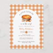 Little Cutie Pie Baby shower Invitation Briefkaart (Voorkant)