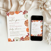 Little Cutie Pie Baby shower Invitation Kaart