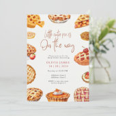 Little cutie pie baby shower kaart (Staand voorkant)