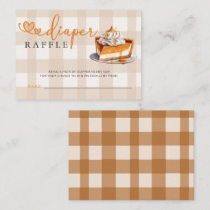 Little Cutie Pie Baby shower Luier Raffle Informatiekaartje