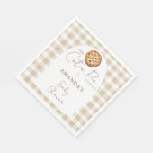 Little Cutie Pie Baby shower Neutraal Servet (Hoek)