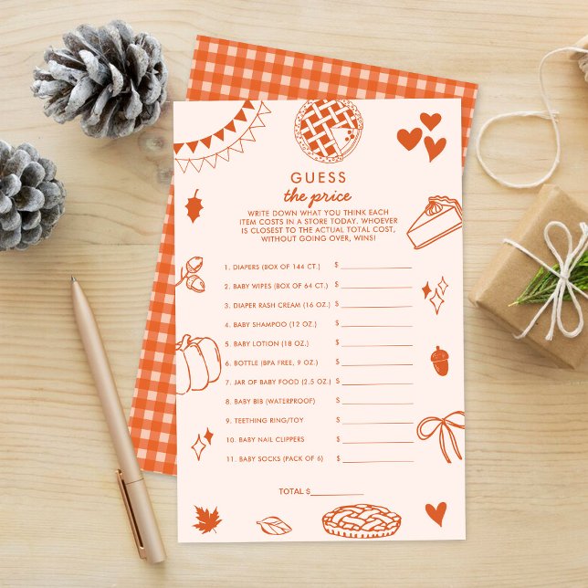 Little Cutie Pie Baby Shower Raad De Prijs Spel (Creator heeft geüpload)