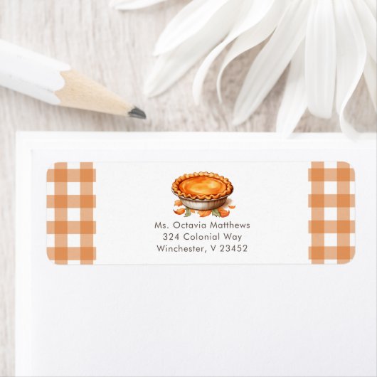 Little Cutie Pie Baby shower Retouradres Etiket (Insitu)