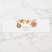 Little Cutie Pie Baby shower Waterfles Etiket (Enkel label)