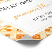 Little Cutie Pie Baby Shower Welcome Sign Poster (Hoek)