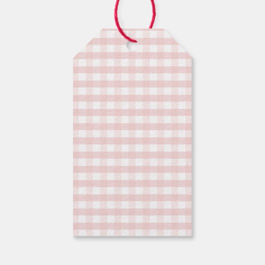 Little Cutie Pie Bedankt Herfst Gingham Bow Cadeaulabel (Achterkant)