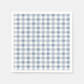 Little Cutie Pie Blueberry Gingham Baby shower Servet (Voorkant)