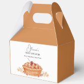 Little Cutie Pie Cherry Rustic Herfst Baby shower Bedankdoosjes (Voorkant)