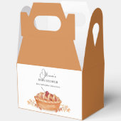 Little Cutie Pie Cherry Rustic Herfst Baby shower Bedankdoosjes (Open)