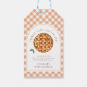 Little Cutie Pie Fall Baby Shower Cadeaulabel (Achterkant)