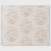 Little Cutie Pie Fall Baby Shower Cadeaupapier (Vlak)