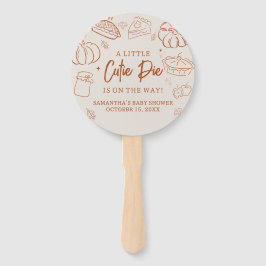 Little Cutie Pie Fall Baby Shower Handwaaier