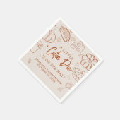 Little Cutie Pie Fall Baby Shower Servet (Hoek)