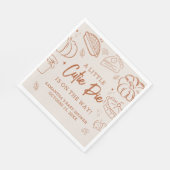 Little Cutie Pie Fall Baby Shower Servet (Hoek)