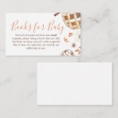 Little Cutie Pie Fall Pumpkin Baby Books for Baby Informatiekaartje (Voorkant / Achterkant)