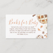 Little Cutie Pie Fall Pumpkin Baby Books for Baby Informatiekaartje (Voorkant)