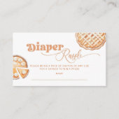 Little Cutie Pie Floral Luier verloot ticket Informatiekaartje (Voorkant)