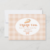 Little cutie Pie genderneutraal baby shower Bedankkaart (Voorkant)