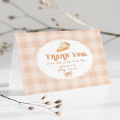 Little cutie Pie genderneutraal baby shower Bedankkaart