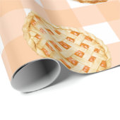 Little Cutie Pie Gingham Baby Shower Cadeaupapier (Rol Hoek)