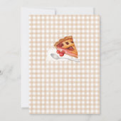 Little Cutie Pie Gingham Baby shower Kaart (Achterkant)