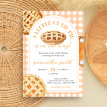 Little Cutie Pie Gingham Baby shower