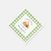 Little Cutie Pie Gingham Baby shower Servet (Hoek)