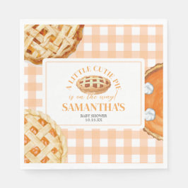 Little Cutie Pie Gingham Baby Shower Servet