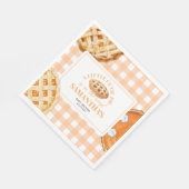 Little Cutie Pie Gingham Baby Shower Servet (Hoek)