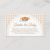 Little Cutie Pie Gingham Boeken voor Baby Informatiekaartje (Voorkant)