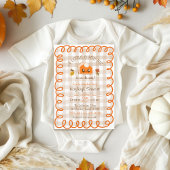 Little Cutie Pie Hand getrokken Herfst Baby shower Kaart