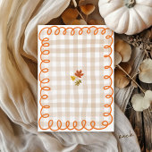 Little Cutie Pie Hand Getrokken Herfst Verjaardags Kaart